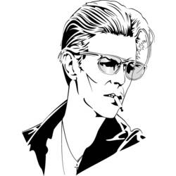 Dessin à colorier: David Bowie (Célébrités) #121955 - Coloriages à Imprimer Gratuits