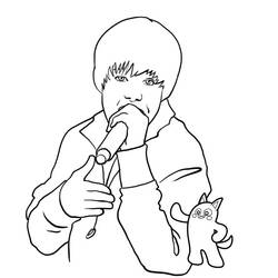 Dessin à colorier: Justin Bieber (Célébrités) #122431 - Coloriages à Imprimer Gratuits