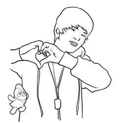 Dessin à colorier: Justin Bieber (Célébrités) #122456 - Coloriages à Imprimer Gratuits
