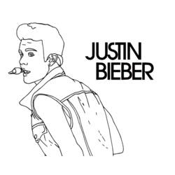 Dessin à colorier: Justin Bieber (Célébrités) #122466 - Coloriages à Imprimer Gratuits