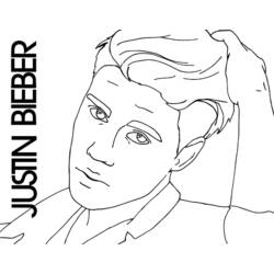 Dessin à colorier: Justin Bieber (Célébrités) #122482 - Coloriages à Imprimer Gratuits