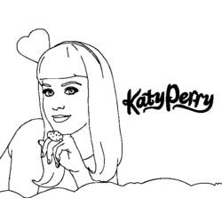Dessin à colorier: Katy Perry (Célébrités) #123321 - Coloriages à Imprimer Gratuits