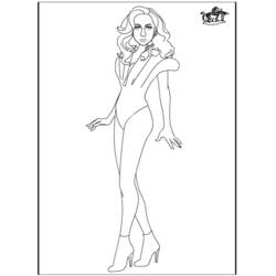 Dessin à colorier: Lady Gaga (Célébrités) #123952 - Coloriages à Imprimer Gratuits