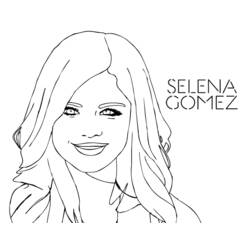 Dessin à colorier: Selena Gomez (Célébrités) #123822 - Coloriages à Imprimer Gratuits