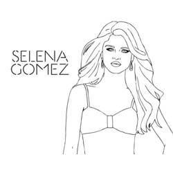 Dessin à colorier: Selena Gomez (Célébrités) #123826 - Coloriages à Imprimer Gratuits