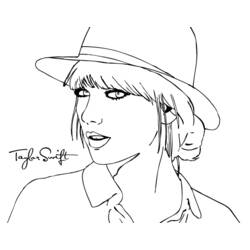 Dessin à colorier: Taylor Swift (Célébrités) #123852 - Coloriages à Imprimer Gratuits