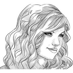 Dessin à colorier: Taylor Swift (Célébrités) #123948 - Coloriages à Imprimer Gratuits