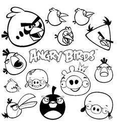Dessins à colorier: Angry Birds - Coloriages à Imprimer Gratuits