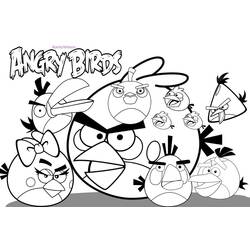 Dessin à colorier: Angry Birds (Dessins Animés) #25031 - Coloriages à Imprimer Gratuits