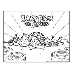 Dessin à colorier: Angry Birds (Dessins Animés) #25040 - Coloriages à Imprimer Gratuits