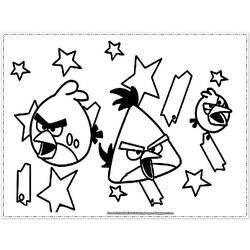 Dessin à colorier: Angry Birds (Dessins Animés) #25046 - Coloriages à Imprimer Gratuits