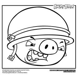 Dessin à colorier: Angry Birds (Dessins Animés) #25067 - Coloriages à Imprimer Gratuits