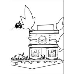 Dessin à colorier: Angry Birds (Dessins Animés) #25088 - Coloriages à Imprimer Gratuits