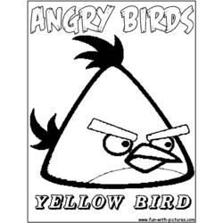 Dessin à colorier: Angry Birds (Dessins Animés) #25110 - Coloriages à Imprimer Gratuits