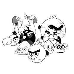 Dessin à colorier: Angry Birds (Dessins Animés) #25122 - Coloriages à Imprimer Gratuits