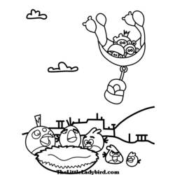 Dessin à colorier: Angry Birds (Dessins Animés) #25134 - Coloriages à Imprimer Gratuits
