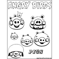 Dessin à colorier: Angry Birds (Dessins Animés) #25145 - Coloriages à Imprimer Gratuits