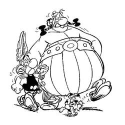 Dessin à colorier: Asterix et Obelix (Dessins Animés) #24373 - Coloriages à Imprimer Gratuits
