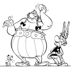 Dessin à colorier: Asterix et Obelix (Dessins Animés) #24374 - Coloriages à Imprimer Gratuits