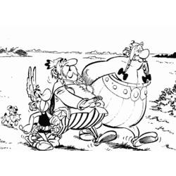 Dessin à colorier: Asterix et Obelix (Dessins Animés) #24378 - Coloriages à Imprimer Gratuits