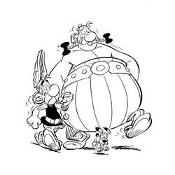 Dessin à colorier: Asterix et Obelix (Dessins Animés) #24379 - Coloriages à Imprimer Gratuits