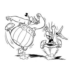 Dessin à colorier: Asterix et Obelix (Dessins Animés) #24382 - Coloriages à Imprimer Gratuits