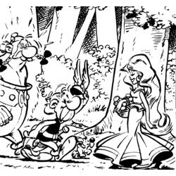 Dessin à colorier: Asterix et Obelix (Dessins Animés) #24388 - Coloriages à Imprimer Gratuits