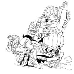 Dessin à colorier: Asterix et Obelix (Dessins Animés) #24389 - Coloriages à Imprimer Gratuits