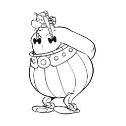 Dessin à colorier: Asterix et Obelix (Dessins Animés) #24403 - Coloriages à Imprimer Gratuits