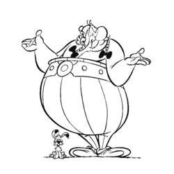 Dessin à colorier: Asterix et Obelix (Dessins Animés) #24408 - Coloriages à Imprimer Gratuits