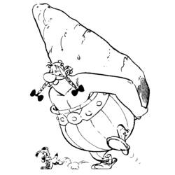 Dessin à colorier: Asterix et Obelix (Dessins Animés) #24418 - Coloriages à Imprimer Gratuits