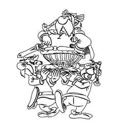 Dessin à colorier: Asterix et Obelix (Dessins Animés) #24477 - Coloriages à Imprimer Gratuits