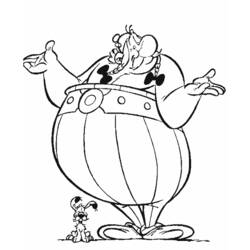 Dessin à colorier: Asterix et Obelix (Dessins Animés) #24483 - Coloriages à Imprimer Gratuits
