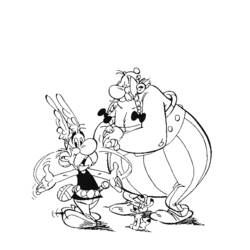 Dessin à colorier: Asterix et Obelix (Dessins Animés) #24485 - Coloriages à Imprimer Gratuits