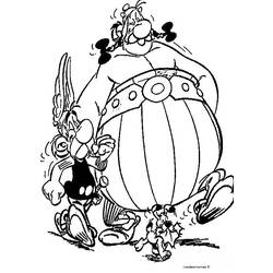 Dessin à colorier: Asterix et Obelix (Dessins Animés) #24486 - Coloriages à Imprimer Gratuits