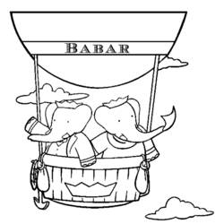 Dessin à colorier: Babar (Dessins Animés) #28150 - Coloriages à Imprimer Gratuits