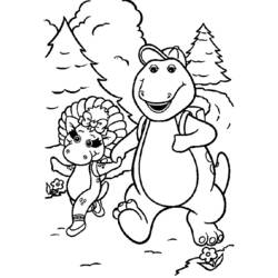 Dessin à colorier: Barney et ses amis (Dessins Animés) #40914 - Coloriages à Imprimer Gratuits
