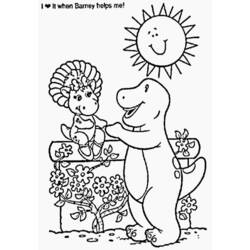 Dessin à colorier: Barney et ses amis (Dessins Animés) #40943 - Coloriages à Imprimer Gratuits