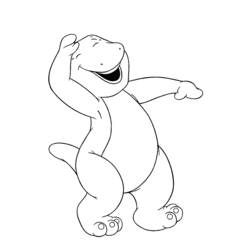 Dessin à colorier: Barney et ses amis (Dessins Animés) #40945 - Coloriages à Imprimer Gratuits