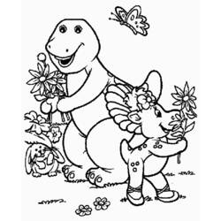 Dessin à colorier: Barney et ses amis (Dessins Animés) #40974 - Coloriages à Imprimer Gratuits