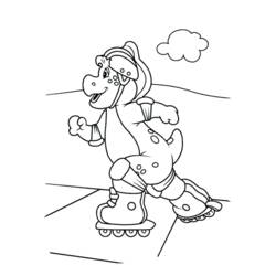 Dessin à colorier: Barney et ses amis (Dessins Animés) #40975 - Coloriages à Imprimer Gratuits