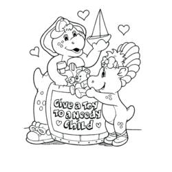 Dessin à colorier: Barney et ses amis (Dessins Animés) #40984 - Coloriages à Imprimer Gratuits