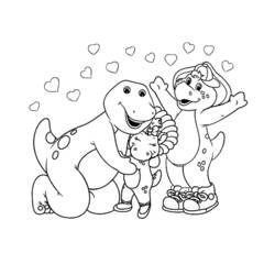 Dessin à colorier: Barney et ses amis (Dessins Animés) #40987 - Coloriages à Imprimer Gratuits