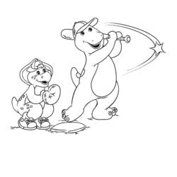 Dessin à colorier: Barney et ses amis (Dessins Animés) #40990 - Coloriages à Imprimer Gratuits