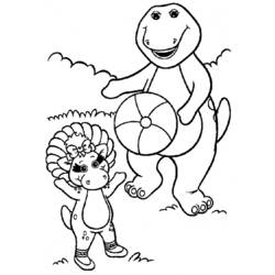 Dessin à colorier: Barney et ses amis (Dessins Animés) #41006 - Coloriages à Imprimer Gratuits