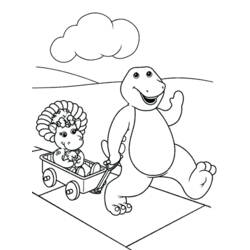 Dessin à colorier: Barney et ses amis (Dessins Animés) #41008 - Coloriages à Imprimer Gratuits