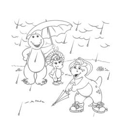 Dessin à colorier: Barney et ses amis (Dessins Animés) #41010 - Coloriages à Imprimer Gratuits