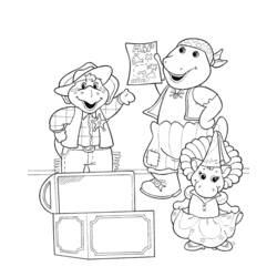 Dessin à colorier: Barney et ses amis (Dessins Animés) #41034 - Coloriages à Imprimer Gratuits