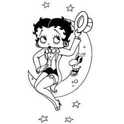 Dessin à colorier: Betty Boop (Dessins Animés) #25909 - Coloriages à Imprimer Gratuits