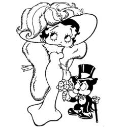 Dessin à colorier: Betty Boop (Dessins Animés) #25910 - Coloriages à Imprimer Gratuits